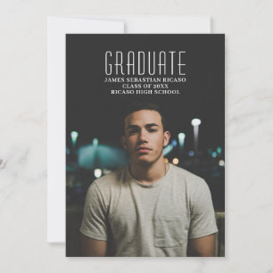 Modelo de Foto Personalizada Moderna de Graduaçã