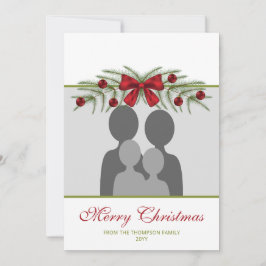Modelo de Foto Personalizado Com Grinalda de Natal