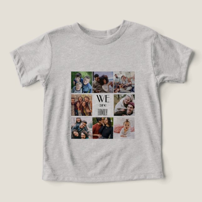 Modelo de Foto Personalizado "Somos Família" (Design frontal)