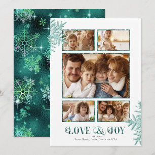 Modelo de Foto Prettiest Snowflakes, ID846 Verde