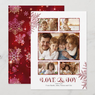 Modelo de Foto Prettiest Snowflakes, ID846 Vermelh
