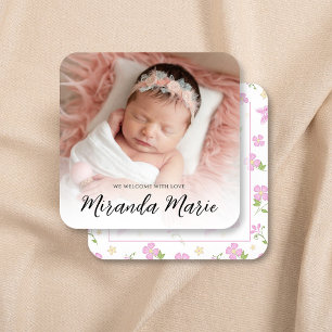 Modelo de Fotografia de Bebê Rosa Floral