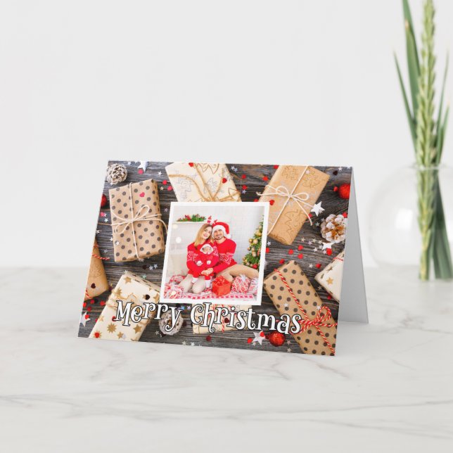 Modelo de Fotografia de Feriado Retroativo Feliz N (Frente)