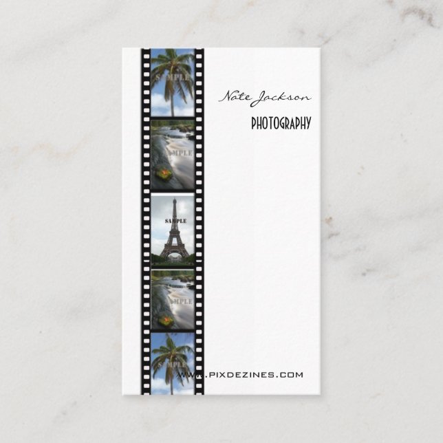 modelo de fotos de cartões de visita de FOTÓGRAFOS (Frente)