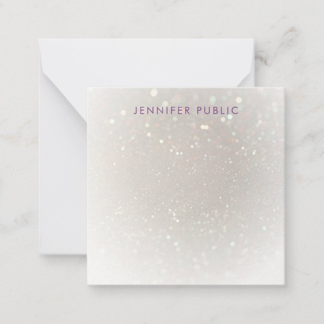 Modelo de Glamor Personalizado de Monograma de Scr (Frente)