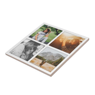 Modelo de Grade Quadrada de Fotos com Azulejo Cer