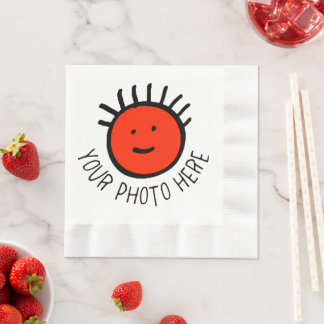Modelo de guardanapos de papel personalizados com 