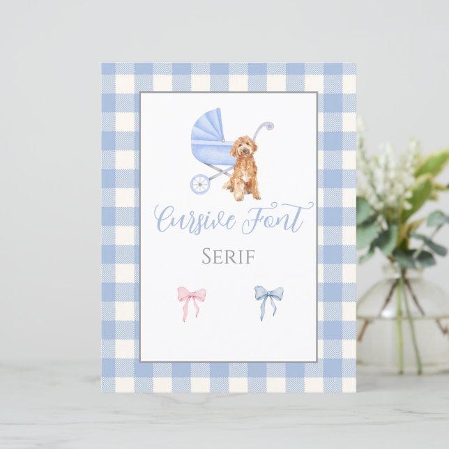 Modelo de Jogo Personalizável do chá de fraldas (Em pé/Frente)