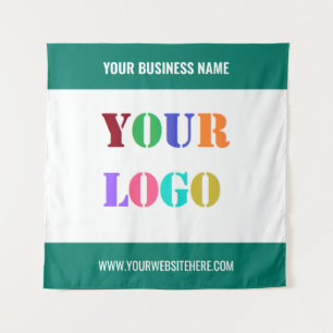 Modelo de Logotipo e Tapeçaria de Texto da Empresa