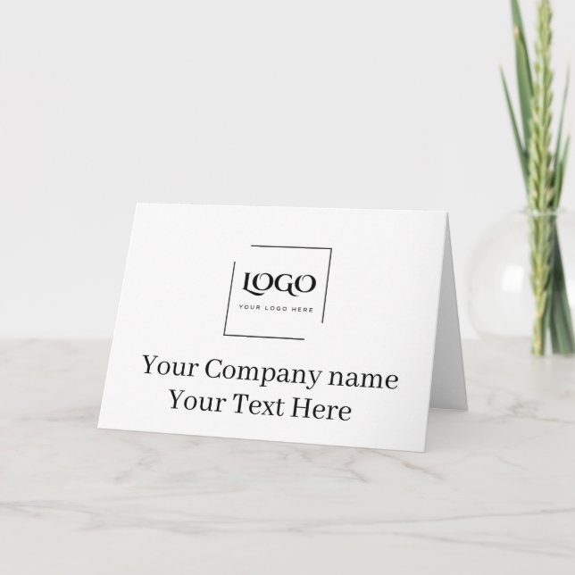 Modelo de logotipo personalizado elegante (Frente)