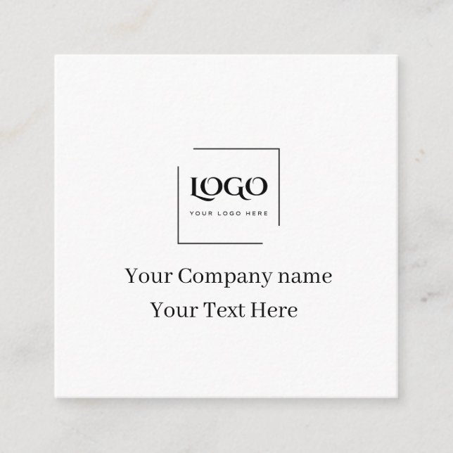 Modelo de logotipo personalizado elegante (Frente)