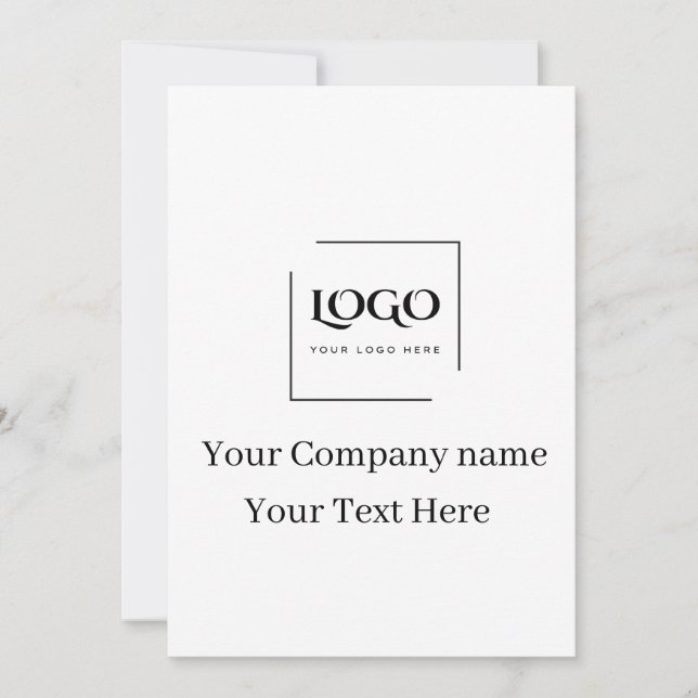 Modelo de logotipo personalizado elegante (Frente)