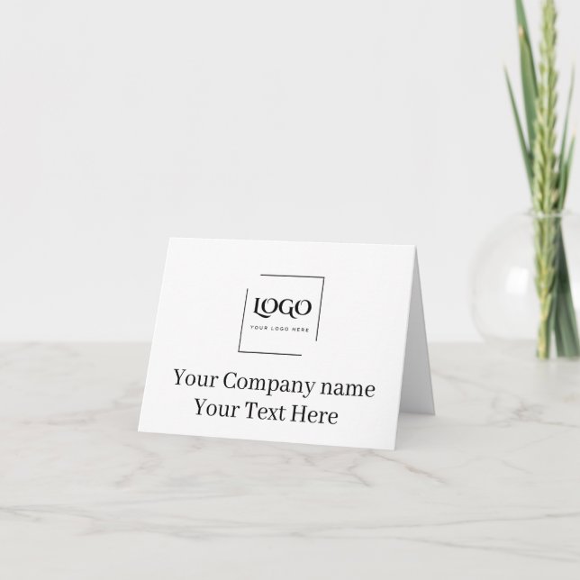 Modelo de logotipo personalizado elegante (Frente)