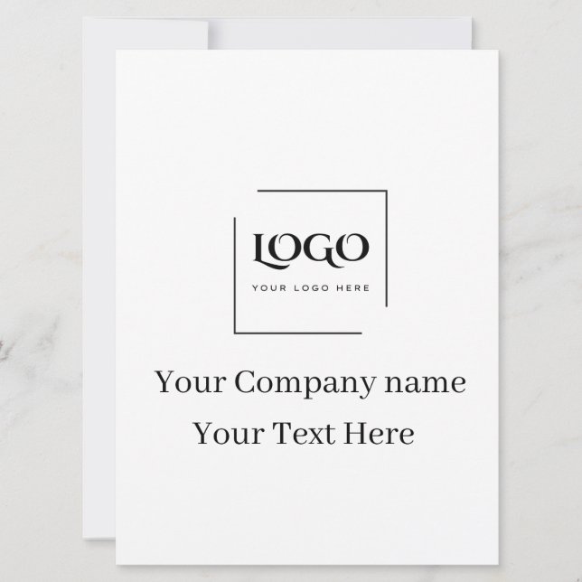 Modelo de logotipo personalizado elegante (Frente)