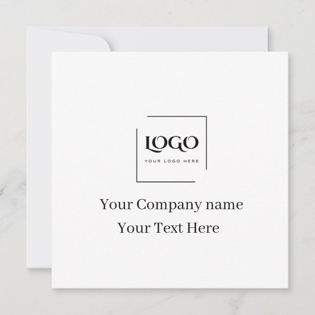Modelo de logotipo personalizado elegante (Frente)
