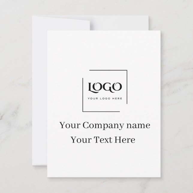 Modelo de logotipo personalizado elegante (Frente)