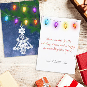 Modelo de Luzes de Vintage de Ornamento de Árvores