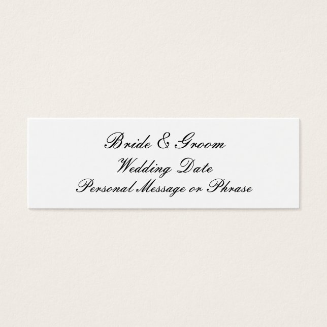Modelo de Marca de Favor de Casamento Personalizad (Frente)