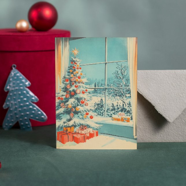 Modelo de Mensagem de Cena de Árvore de natais vin (Criador carregado)