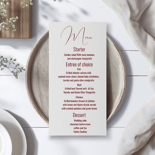 Modelo de menu clássico de casamento, Moderno, scr (Criador carregado)