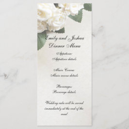 Modelo de Menu de Jantar de Casamento Personalizáv