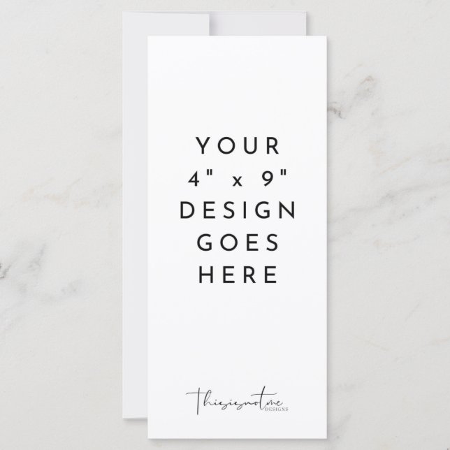 Modelo de menu de programa 4x9" (Frente)