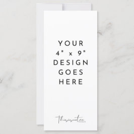 Modelo de menu de programa 4x9"