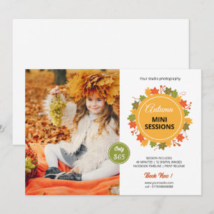 Modelo de Minisessão de outono/outono