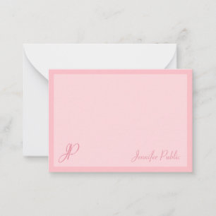 Modelo de Monograma de Script Calligrafado Blush P