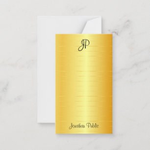 Modelo de Monograma de Script Dourado Faux