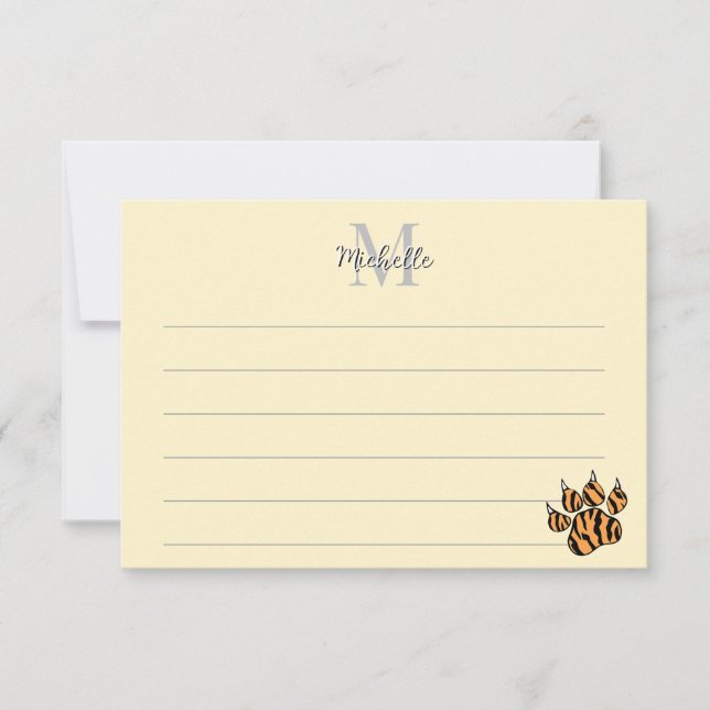 Modelo de Monograma Personalizado Lined (Frente)
