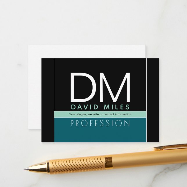 Modelo de negócios moderno | Todas as cores person (Frente/Verso In Situ)