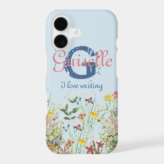 Modelo de Nome Monograma Botânico Floral Herbal