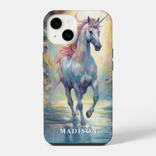Modelo de Nome Personalizado de Unicórnio Bonito