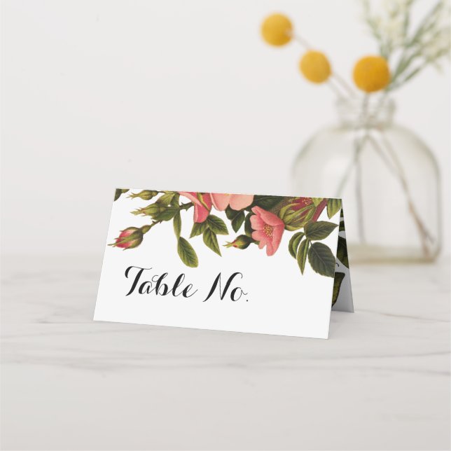 Modelo de Número de Mesa de Casamento Cartão Perso (Frente)