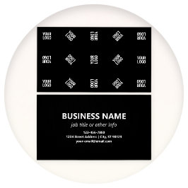 Modelo de padrão de logotipo moderno único | Preto