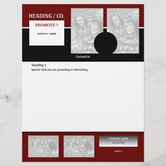 Modelo de panfleto - crie o seu próprio 21,59x27,9 (Frente)