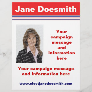 Modelo de panfleto de campanha eleitoral