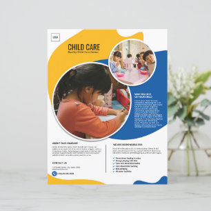 Modelo de Panfleto de Creche