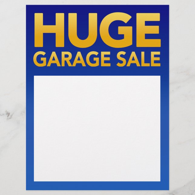 Modelo de Panfleto de "Grande Liquidação de Garage (Frente)