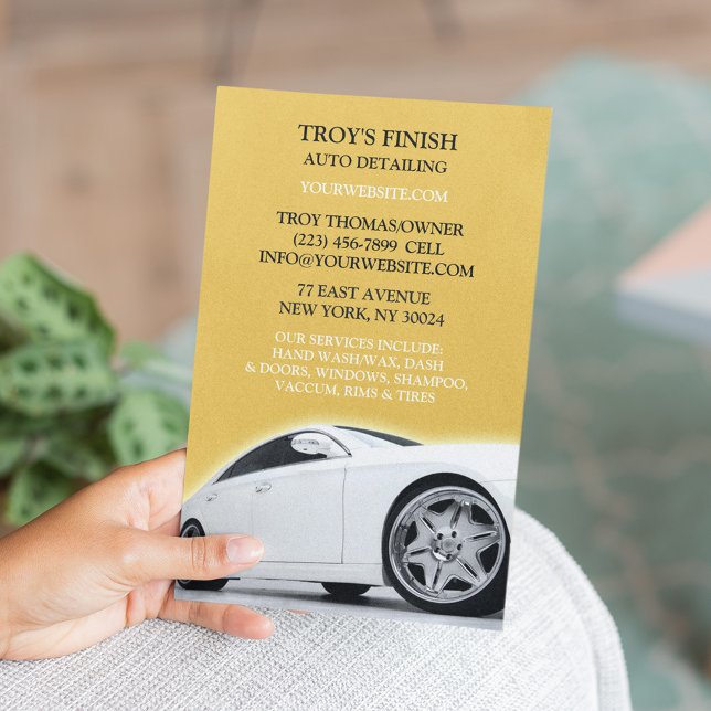 Modelo de Panfleto de Lavação de Carros de Auto De (Criador carregado)