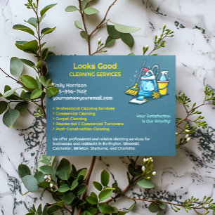 Modelo de Panfleto de Serviços de Limpeza Profissi