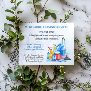 Modelo de Panfleto de Serviços de Limpeza Residenc