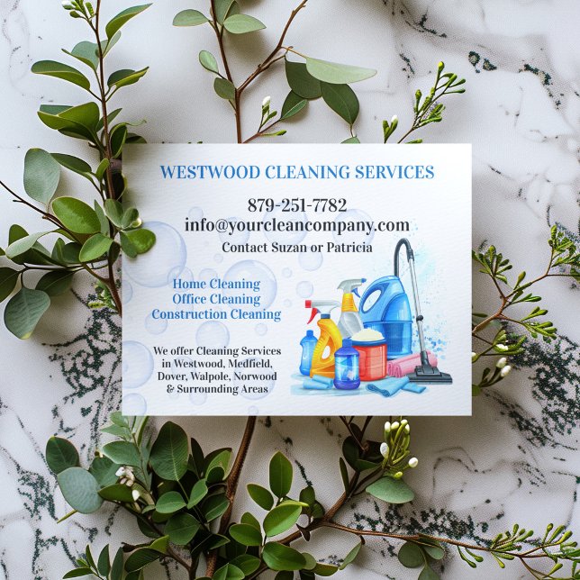 Modelo de Panfleto de Serviços de Limpeza Residenc (Criador carregado)