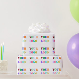 Modelo de Papel de Embrulho Comercial com Logotipo