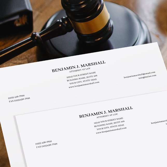 Modelo de Papel Timbrado de Advogado Formal Jurídi (Criador carregado)