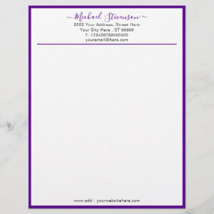 Modelo de Papel Timbrado de Carta Comercial