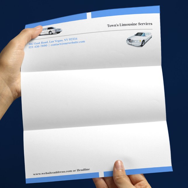 Modelo de Papel Timbrado de Serviço de Limusine (Criador carregado)