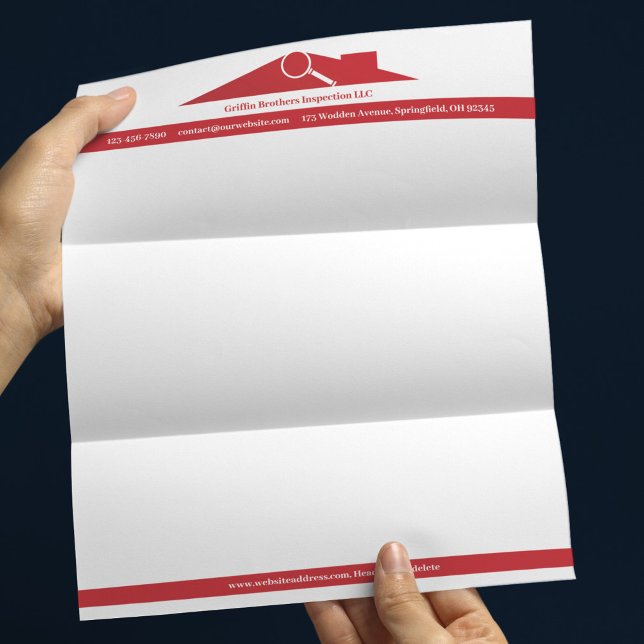 Modelo de Papel Timbrado de Serviços de Inspeção (Criador carregado)