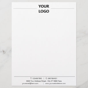 Modelo de Papel Timbrado para Cartas de Negócios d
